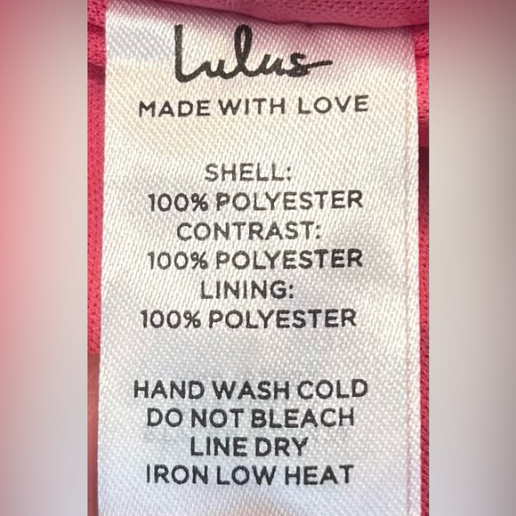 NWT Lulus Emphatically Adorable Hot Pink Floral Tie-Strap Mini Dress, Medium - Picture 13 of 15